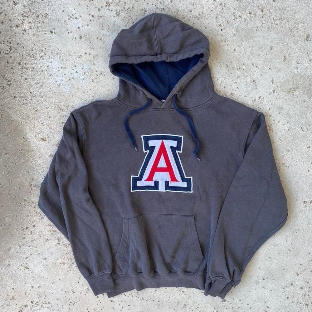 Vintage Stadium University of Arizona Wildcats A Logo Hoodie Size‎ M